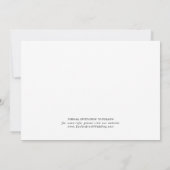 デリケート黒3写真テンプレート日付を保存 セーブザデート (裏面)