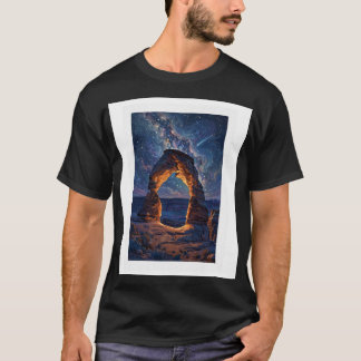 デリケート・アーチのデザート・ナイトスカイTシャツ Tシャツ