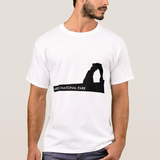 デリケート・アーチ シルエット Tシャツ (正面)