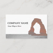 デリケート・アーチ、Moab、ユタ州建築・アーキテクト 名刺 (正面)