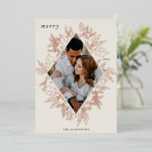 デリケート・ホリー |写真エレガントバラ金ゴールド 箔シーズンカード (立ち正面)