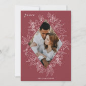 デリケート・ホリー |写真エレガント シーズンカード (正面)