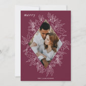 デリケート・ホリー |写真エレガント シーズンカード (正面)