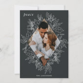 デリケート・ホリー |写真エレガント シーズンカード (正面)