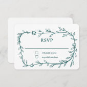 デリケート・ボタニカルスターオブデイヴィッドバーバルミツワー 出欠カード (正面/裏面)