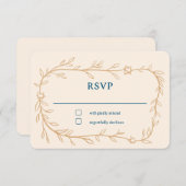 デリケート・ボタニカルスターオブデイヴィッドバーバルミツワー 出欠カード (正面/裏面)