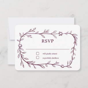 デリケート・ボタニカルスターオブデイヴィッドバーバルミツワー 出欠カード