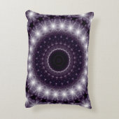 デリケーファンシートな黒と白のレース模様 アクセントクッション (裏面(縦))