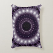 デリケーファンシートな黒と白のレース模様 アクセントクッション (正面(垂直))