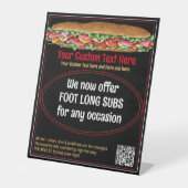 デリサンドイッチサブカウンタートップ特殊台座サイン 台座サイン (正面)