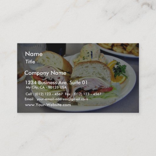 デリサンドイッチ 名刺 (正面)