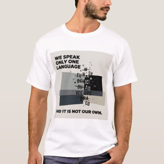 デリダ "単一言語主義" #2 Tシャツ (正面)
