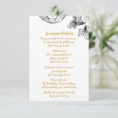 デリチエレガントーなフローラ結婚の宿泊カード エンクロージャーカード (スタンド正面)