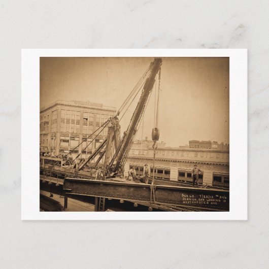 デリック車ローディングウェストチェスターアベニューブロンクスNYC ポストカード (正面)