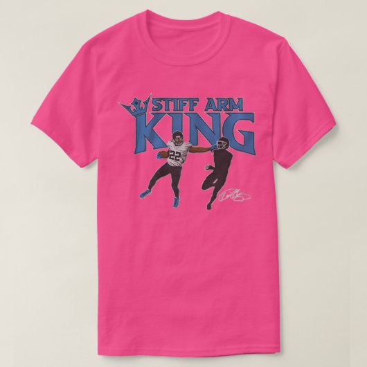 デリック・ヘンリーの腕の固いキング Tシャツ (デザイン正面)