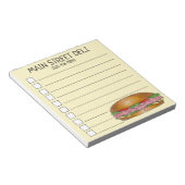 デリハムチーズサブサブサブサブサブサブマリンサンドイッチホアギー ノートパッド (アングル)