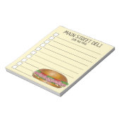 デリハムチーズサブサブサブサブサブサブマリンサンドイッチホアギー ノートパッド (回転)