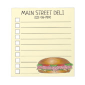 デリハムチーズサブサブサブサブサブサブマリンサンドイッチホアギー ノートパッド (正面)