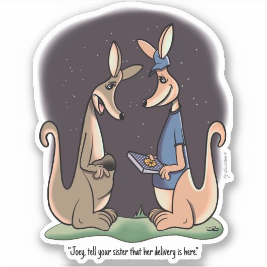 デリバリカスタムーのカットシール シール (正面)