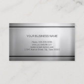 デリバリードライバ – Premium Silver Metal 名刺 (裏面)