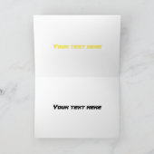 デリバリーバンイラストレーション カード (内部)