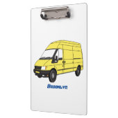 デリバリーバンイラストレーション クリップボード (左)