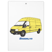 デリバリーバンイラストレーション クリップボード (裏面)