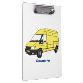 デリバリーバンイラストレーション クリップボード (右)