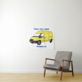 デリバリーバンイラストレーション タペストリー (インサイチュ(横))