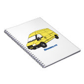 デリバリーバンイラストレーション ノートブック (右側)