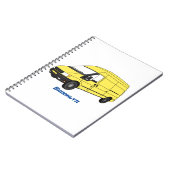 デリバリーバンイラストレーション ノートブック (左側)