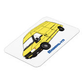 デリバリーバンイラストレーション マグネット (左側)