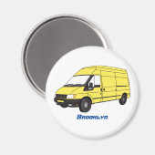 デリバリーバンイラストレーション マグネット (正面/裏面)