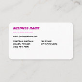 デリバリーバンピンクの名刺 名刺 (裏面)