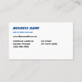 デリバリーバンブルー名刺 名刺 (裏面)