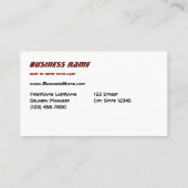 デリバリーファンブリックレッド 名刺 (裏面)