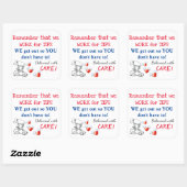 デリバリーリマインダースタンプ（ヒントを得るためにWe Work） スクエアシール (シート)