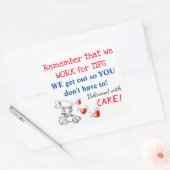 デリバリーリマインダースタンプ（ヒントを得るためにWe Work） スクエアシール (封筒)