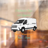 デリバリー・ヴァン・カートゥーン・イラストレーション ウィンドウサイン (シート2)