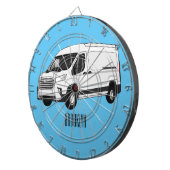 デリバリー・ヴァン・カートゥーン・イラストレーション ダーツボード (正面右)