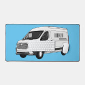 デリバリー・ヴァン・カートゥーン・イラストレーション デスクマット (キーボード&マウス)