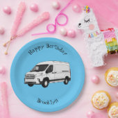 デリバリー・ヴァン・カートゥーン・イラストレーション ペーパープレート (パーティー)