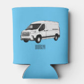 デリバリー・ヴァン・カートゥーン・イラストレーション 缶クーラー (裏面)