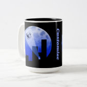 デリバリ表現ーコーヒーユーモア2トーンのコーヒーマグ ツートーンマグカップ (正面左)