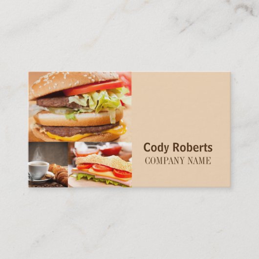 デリフードカテラーダイナー調理師ケータリング 名刺 (正面)