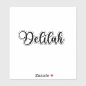 デリラ名 – 手書き書道 シール (シート)