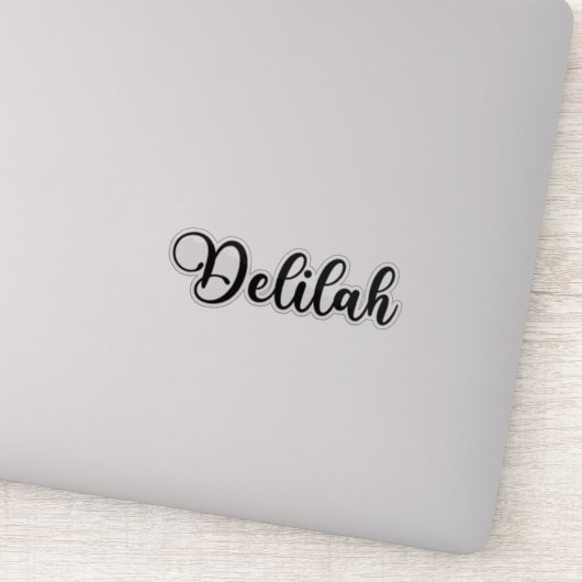 デリラ名 – 手書き書道 シール (詳細)