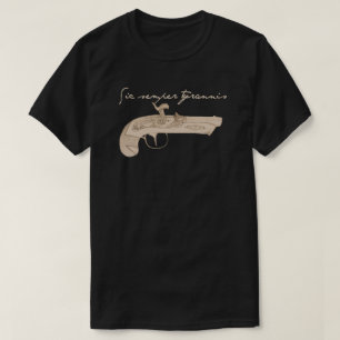 デリンジャーのピストル-専制君主への死 Tシャツ