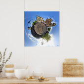 デリーの城壁の都市市場 ポスター (キッチン)