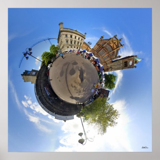 デリーの城壁の都市市場 ポスター (正面)